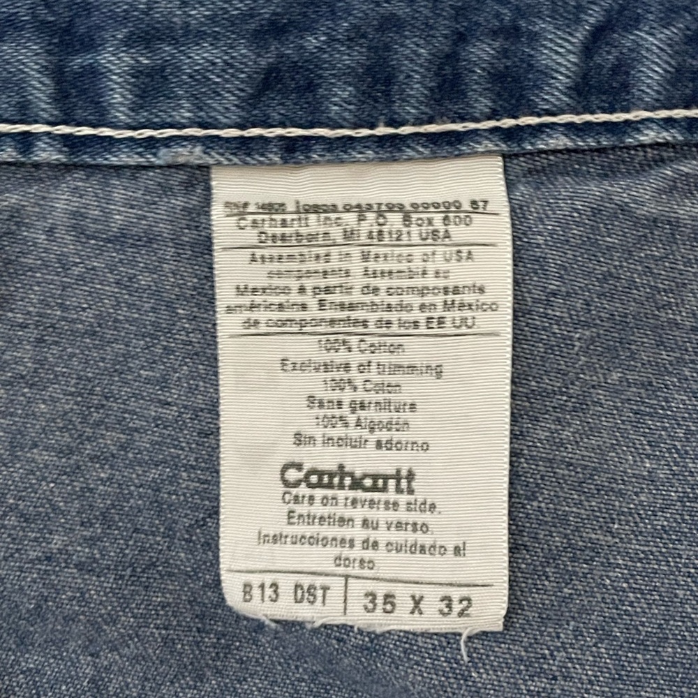 Carhartt Men's Indigo Blue Straight Jeans - Picture 2 of 5
